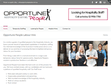 Tablet Screenshot of opportunepeople.com.au